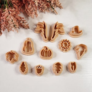 Polymer Clay Cutters Fall Set | www.ClayBlossoms.art