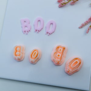 Boo Clay Cutter Set | 2 Sizes | Halloween Clay Cutters | Polymer Clay Cutter
