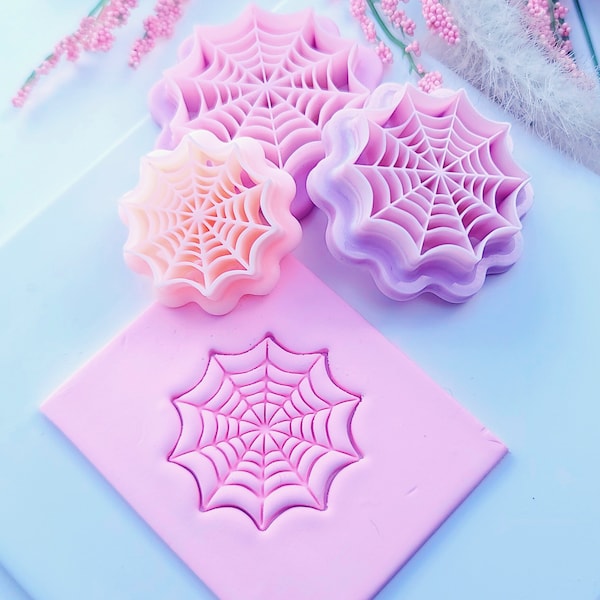 Spiderweb Clay Cutter | 4 Sizes | Spider Web Cutter | Halloween Clay Cutters | Polymer Clay Cutter