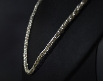 7mm29inchs 999 Pure Solid Silver Hand 