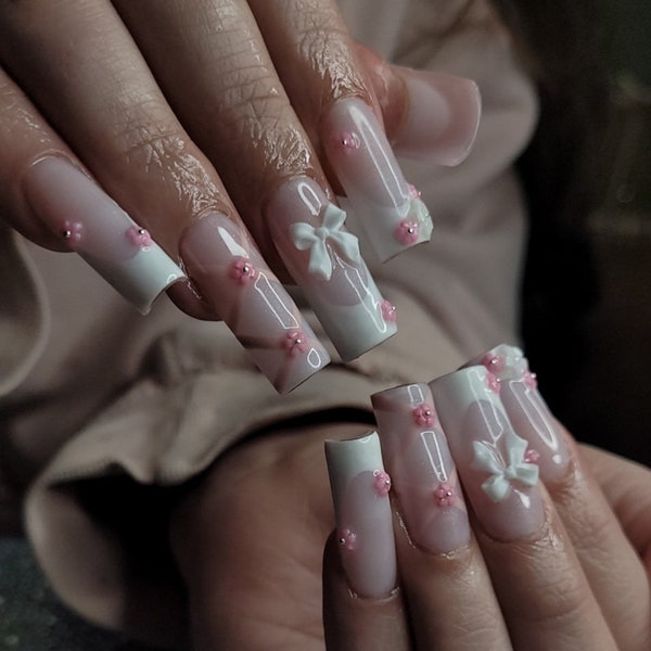 Coquette Soft Girl Nails