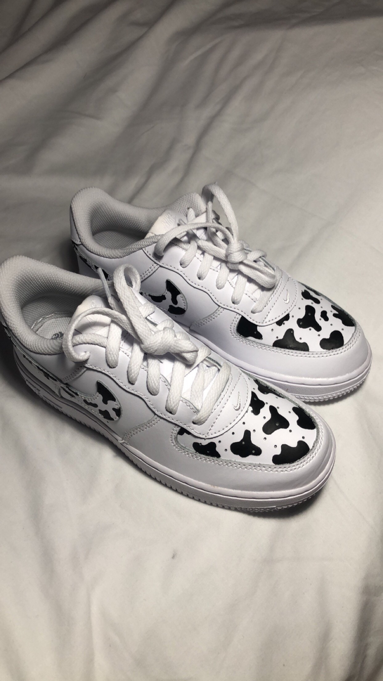 Cow print Air Force 1 | Etsy