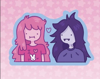 Pride Besties Waterproof Vinyl Sticker – LGBTQ Kawaii BFF Decal, Laptop, Water Bottle, Gay Gift