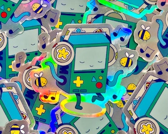 Retro Video Game Boy Vinyl Sticker – Rock n Roll Waterproof Decal