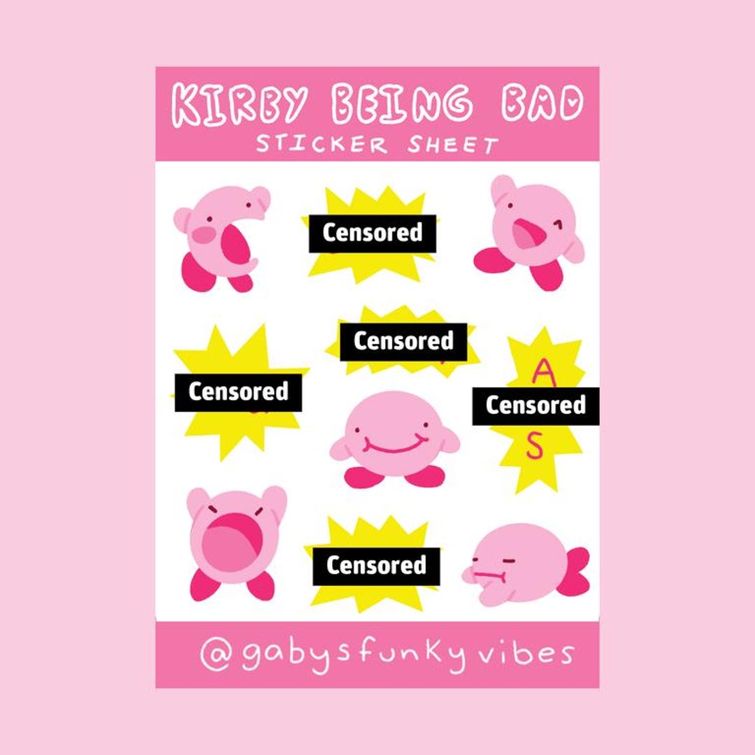 Pink Boy Bad Words Sticker Sheet: Sassy Vinyl Decals - Etsy