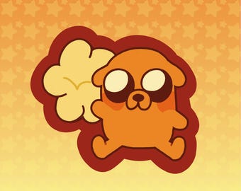 Popcorn Dog Sticker - Vinyl & Waterproof