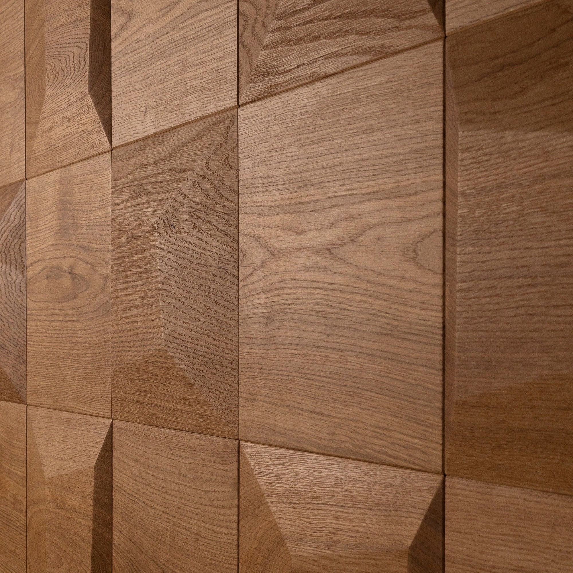 Panel de pared de madera Cuadrado Plano pared Panel Oak | Etsy