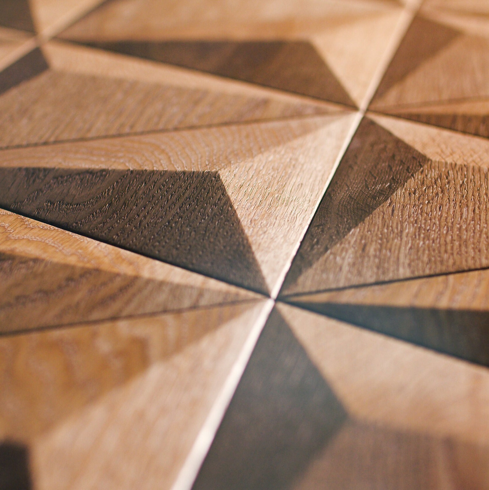 Buy 3D Wood Panel Pyramide Wall Panel Natrual Oak American Online in ...