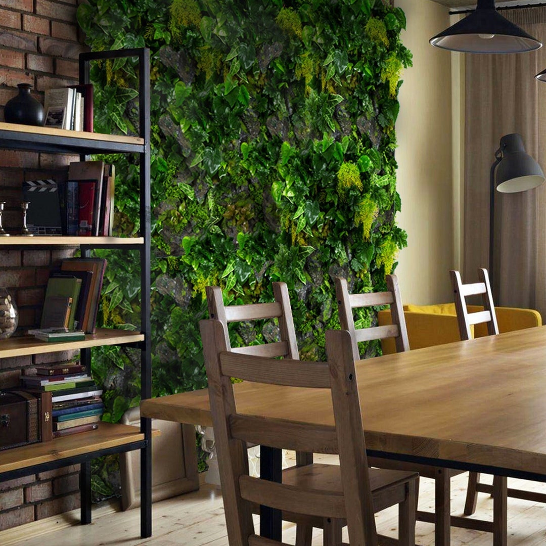 Artificial Plant Wall Rocky Cliff Green Wall Indoor Plant Vertical