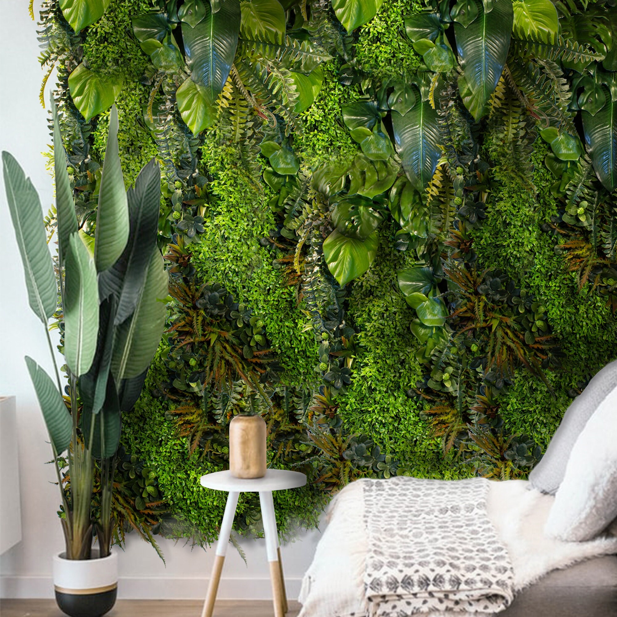 Artificial Plant Wall Botanic Bush Green Wall Indoor Plant Vertical