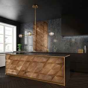 3D Wood Wall Panel Caro Minus  - oak - wood wall - decorative wood panels for walls - wood cladding - wood panelling wall covering
