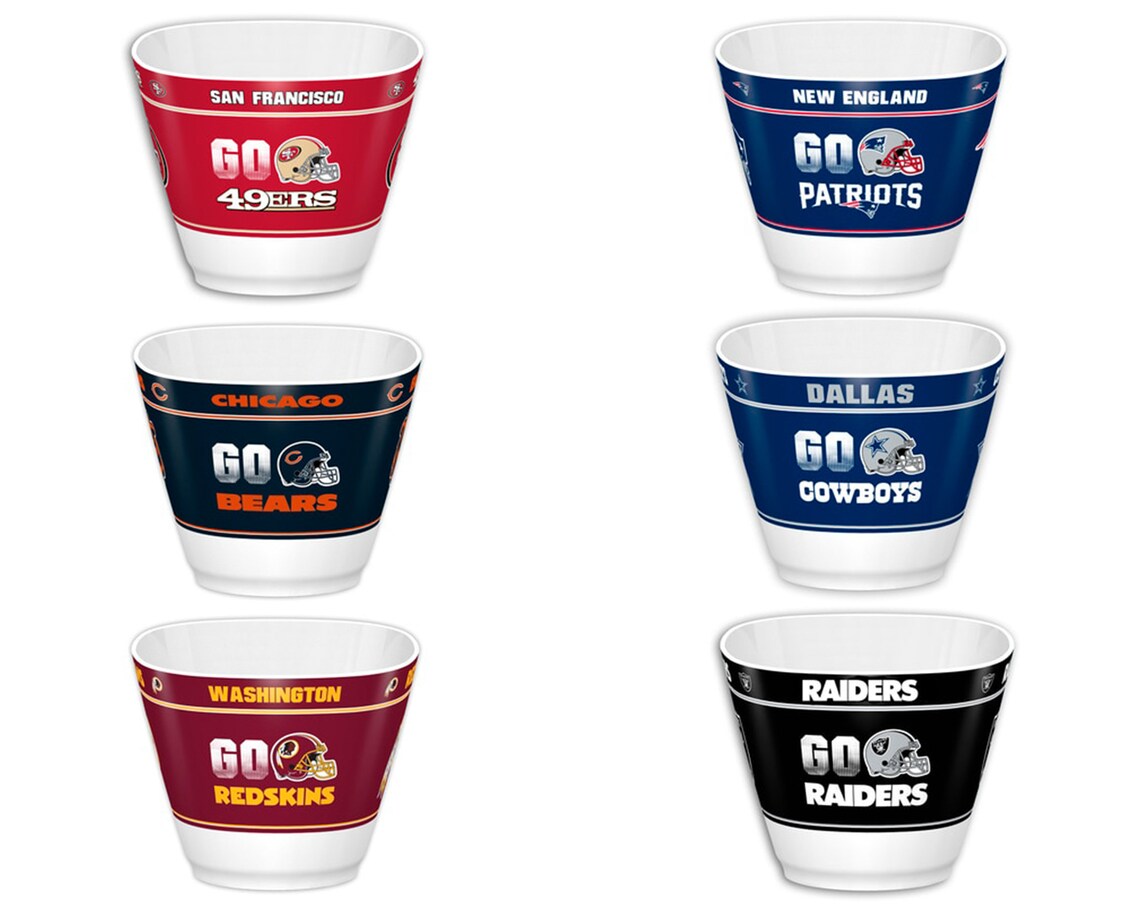 NFL Gifts Popcorn Bowl Party Bowl Snack Bowl Serving Bowl Etsy