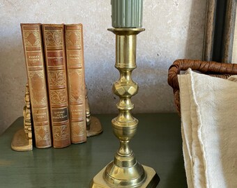Vintage Brass Candlestick - Brass Decor