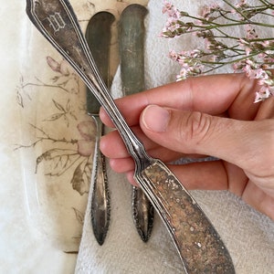 Set of 3 Silverplate Butter Knives - Roger’s Brother Silverware  - Decorative Silverplate