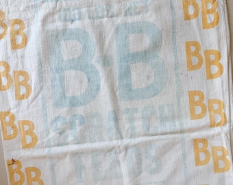 Vintage 'BB' Feed Sack (17.5 x 37): Scratch Feed Bag