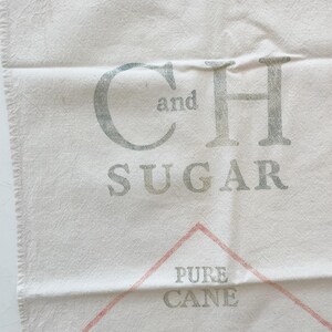 Vintage Sugar Feed Sack: 33 x 33 inches Grain Bag image 5