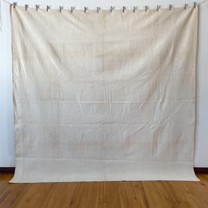 1850s Applique Quilt: (92 x 93.5 inches) Dated Hand Stitched Antique Quilt image 6