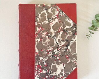 Antique Red Danish Books - 1919 Book from Denmark - Gyrithe Lemche Novel
