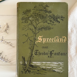 Antique German Book: Spreeland by Theodor Fontane, 1907