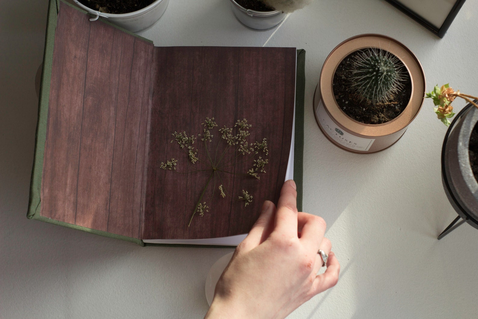 Green Textile Sketchbook Hand Made Sketchbook Smooth Etsy