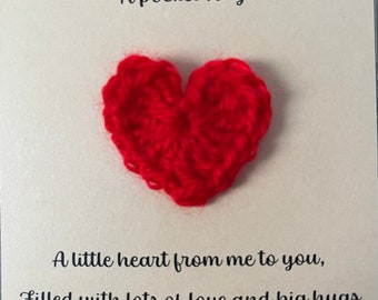 Pocket Hug Heart Token, gift, valentine gift, kind gift