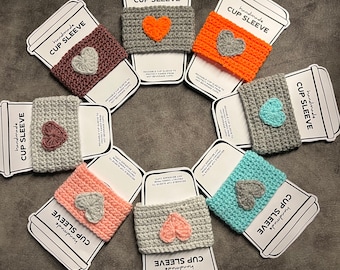Cup Cosy, Mug Cosy, Cup Sleeve, Coffee Gift, Valentine Gift, Gift, Heart, Love. Easter Gift, Mothers Day Gift, Teachers Gift