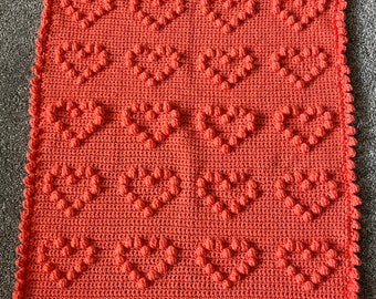 Hand Crocheted Baby Pram or Cot Blanket
