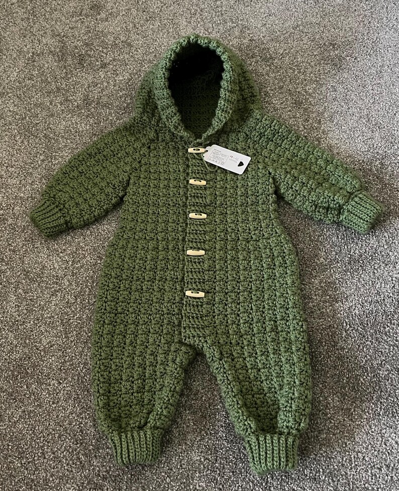 Gorgeous baby onsie, baby grow, pram suit, romper suit, baby gift, baby shower gift. Dark Sage Green