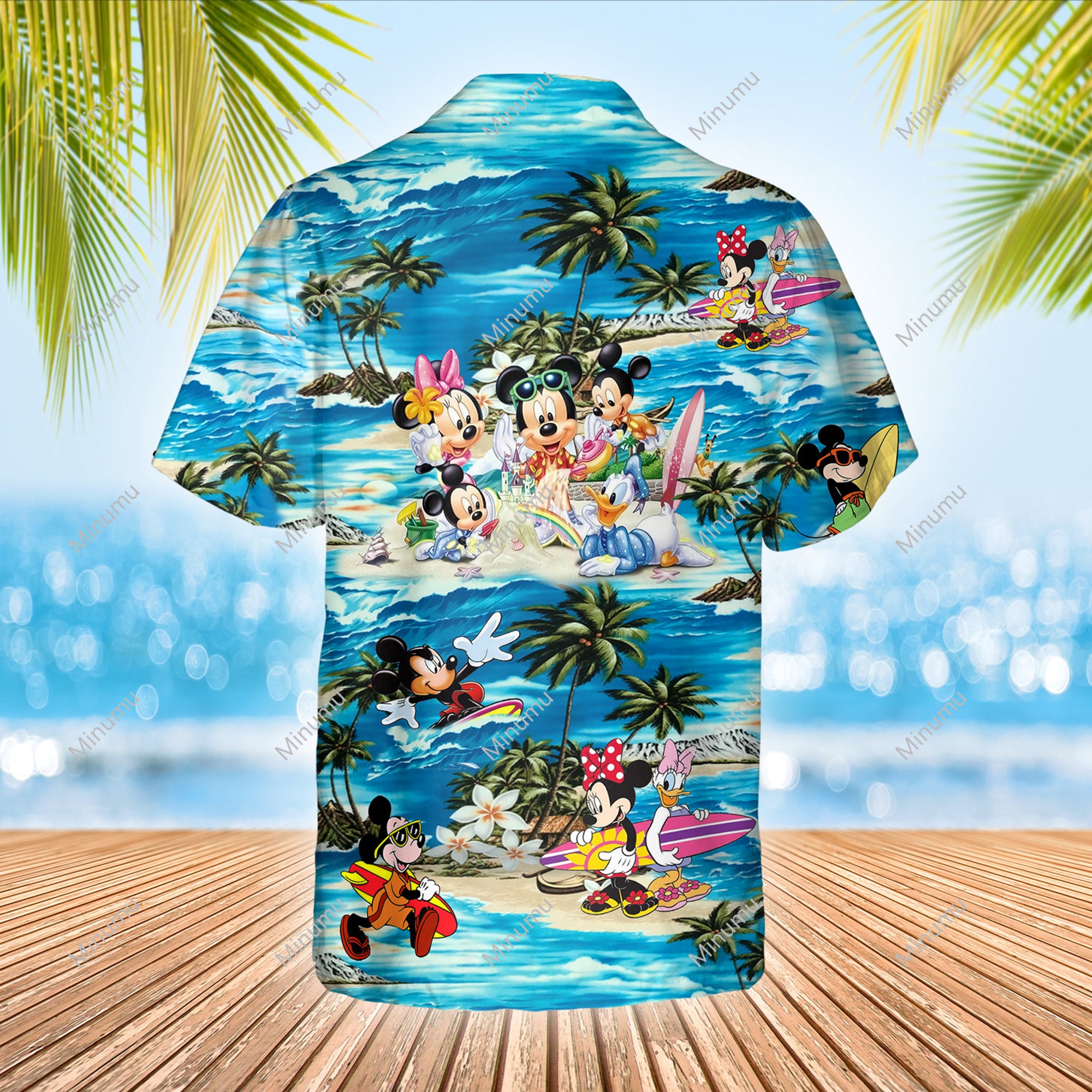 Disney Mickey Mouse Hawaiian Shir,