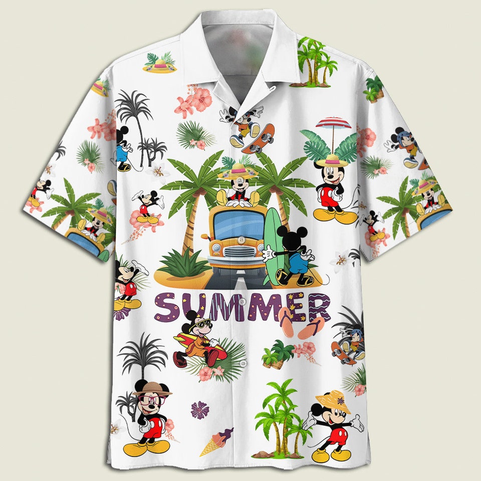 Discover Mickey Mouse Summertime Hawaiian Shirt