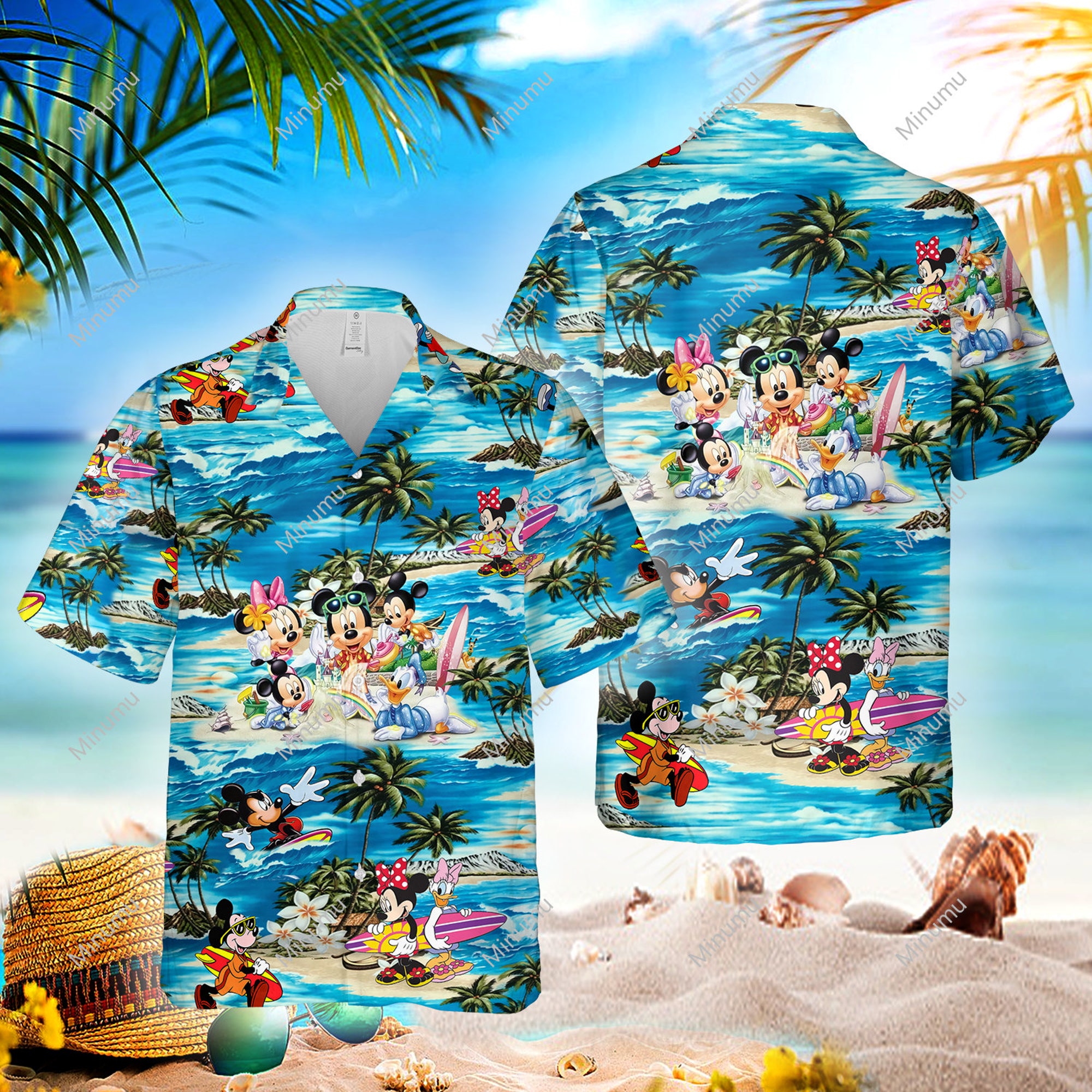 Disney Mickey Mouse Hawaiian Shir,