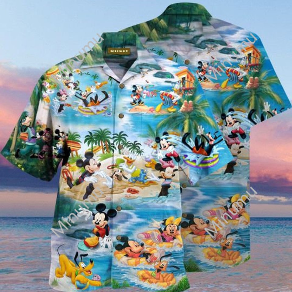 Mickey Mouse Beach Picnic Hawaiian Shirt