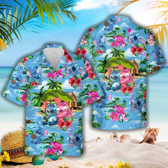 Disover Stitch And Angel Hawaiian Shirts