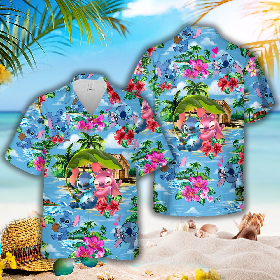 Discover Stitch And Angel Hawaiian Shirts
