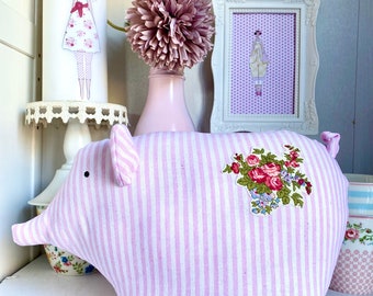 Cochon Tilda, décoration scandinave, cochon porte-bonheur, cadeau