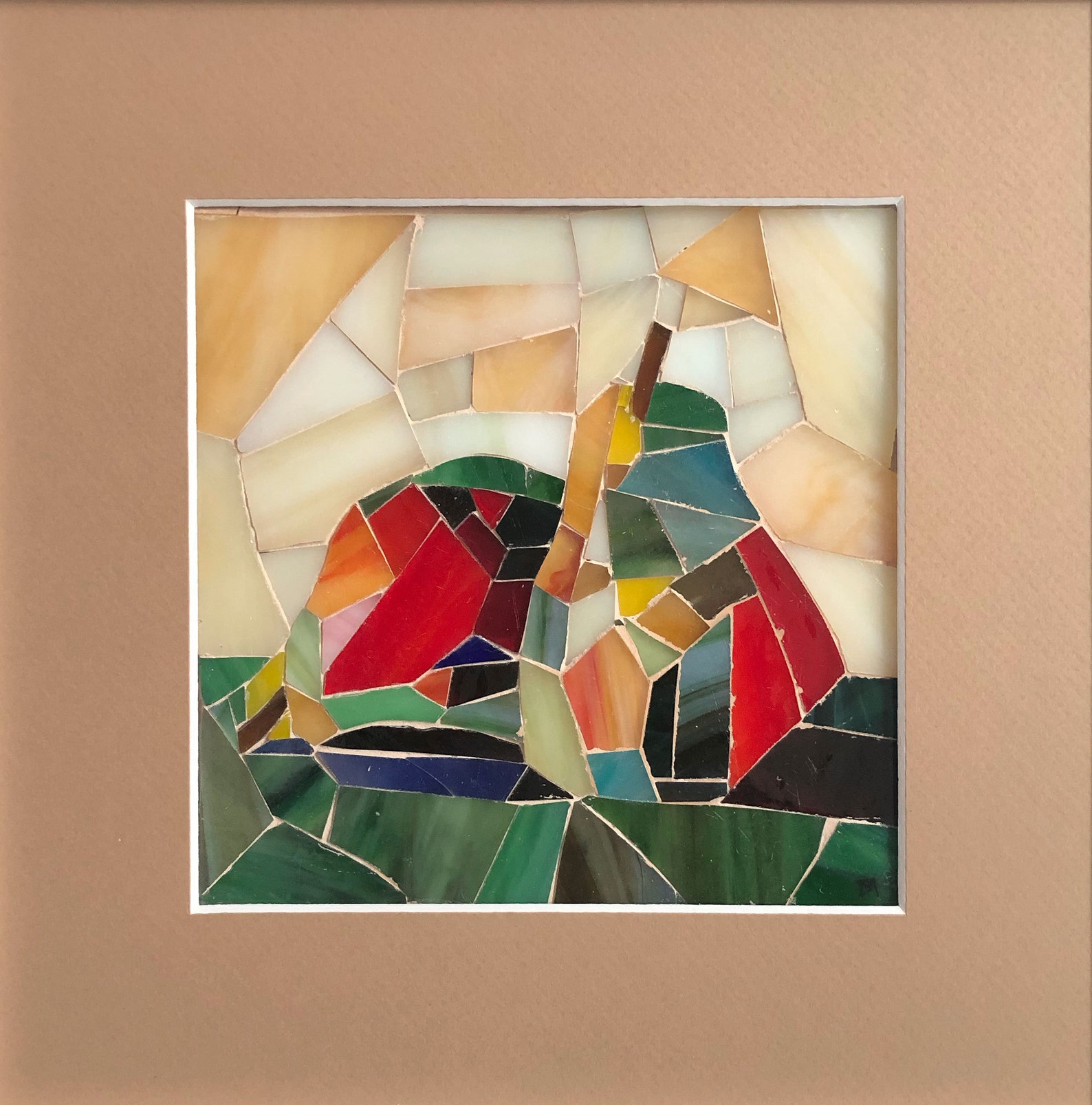 Stained Glass Mosaic Pears Mosaic Wall Decor Wall Art Mosaic Art Unique