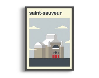 Saint-Sauveur Print