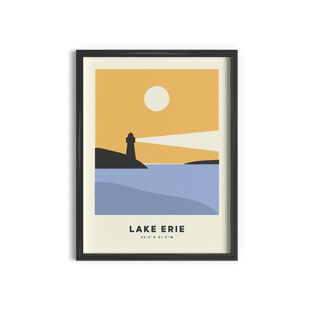 Lake Erie Print Etsy
