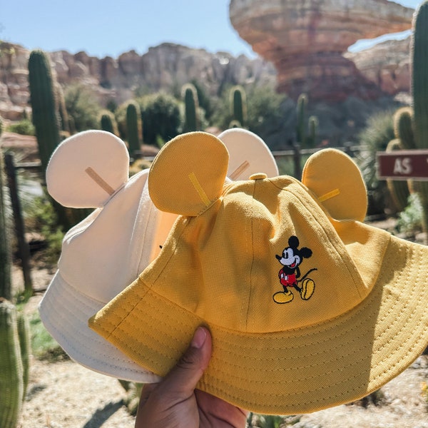 Toddler Embroided Mickey Mouse Bucket Hat, Disney Hat,