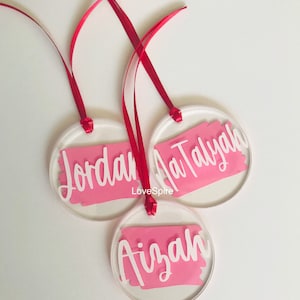 Valentines gift tag ornament custom gift tag