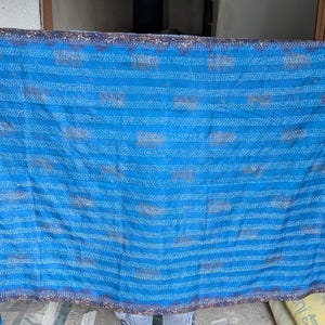 Silk kantha scarfs Assorted 3 pieces image 4