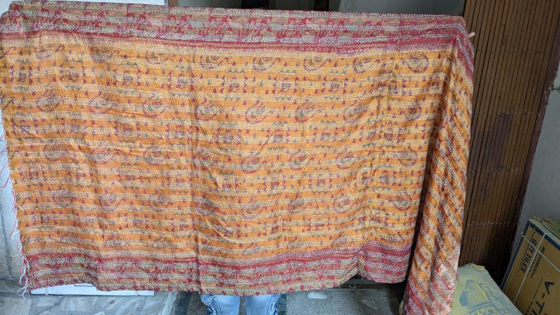 Silk kantha scarfs Assorted 3 pieces image 5