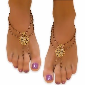 Beaded Barefoot Sandals,Ankle Bracelets,Adjustable Ankle Jewelry,Sexy Foot Jewelry,Summer Jewelry