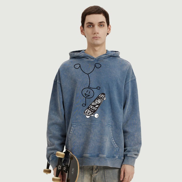 Skater Hoodie Distressed