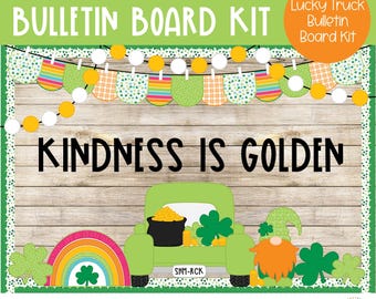 You Are Worth More Than Gold - Lucky Truck - St. Patrick’s Day - March Bulletin Board Kit