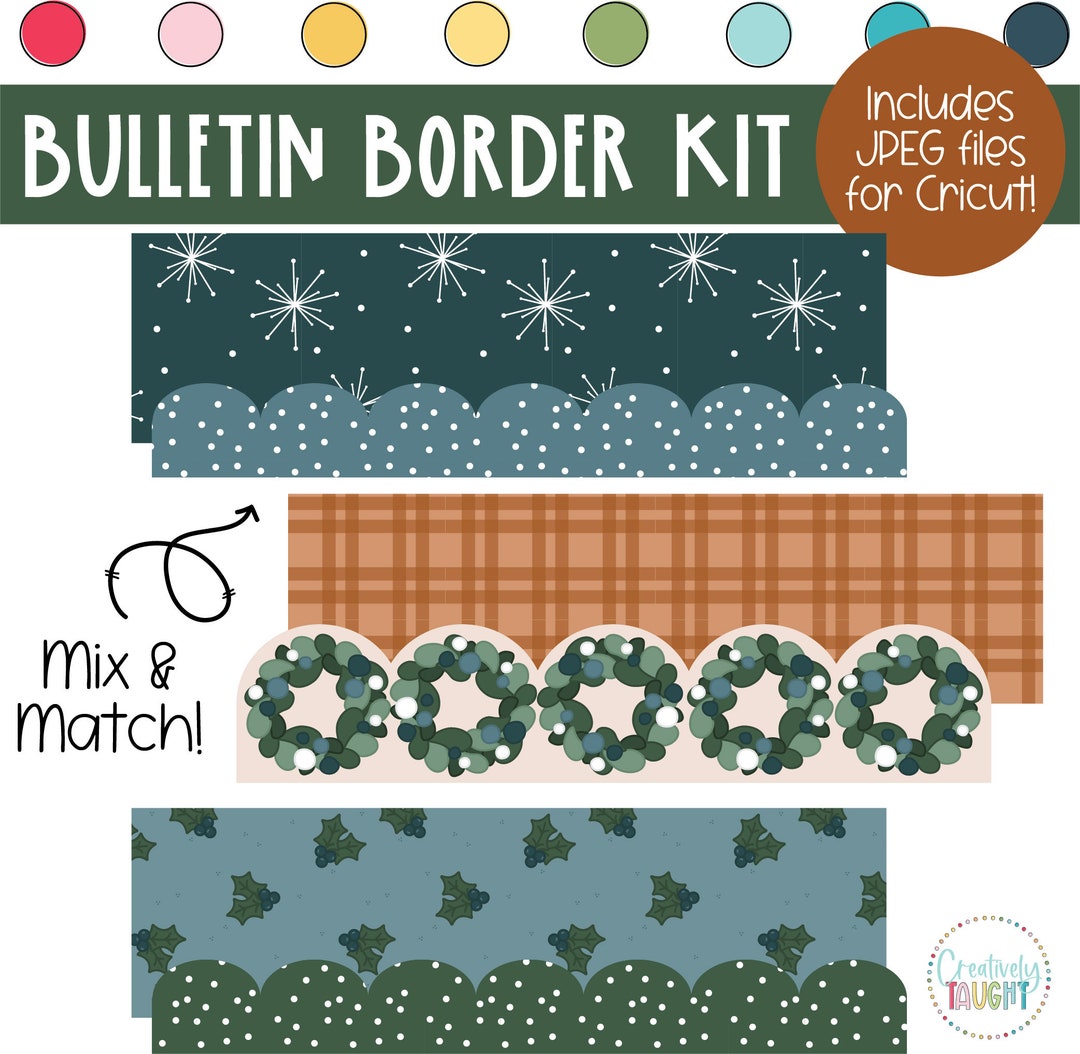 Gingerbread - Christmas - December Bulletin Board Borders - Etsy
