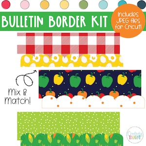 Vegetables - Health - Cafeteria Bulletin Board Borders