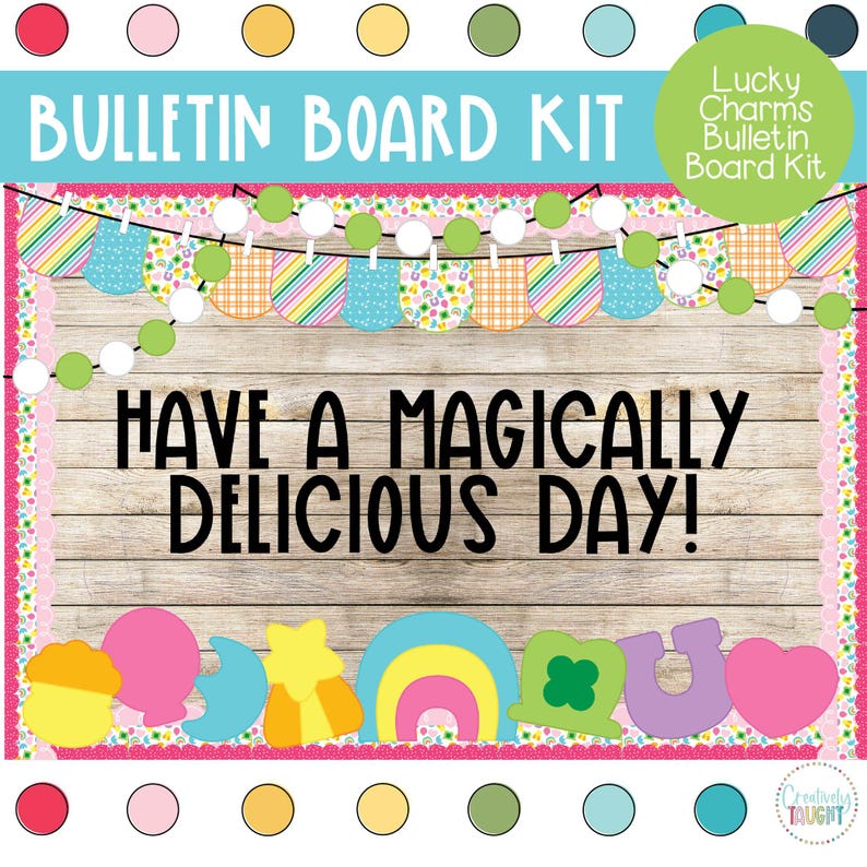 Lucky Charms - St. Patrick’s Day - March Bulletin Board Kit - Etsy