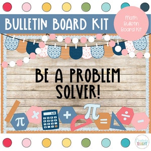 Math Classroom Decor - Pi Day - March Bulletin Board Kit
