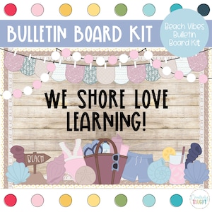 Beach Vibes- Summer Bulletin Board Kit